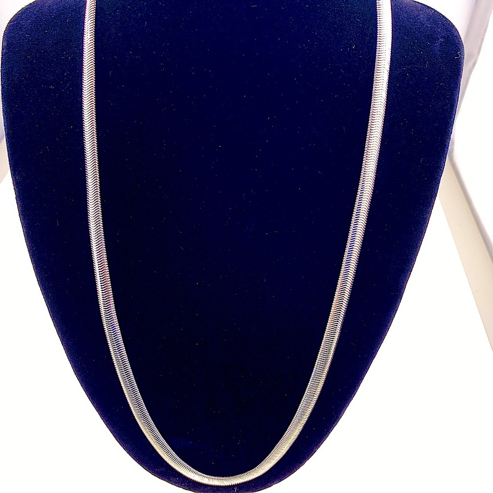 22” 925 Solid Sterling Silver Snake 8mm 20gram - image 5